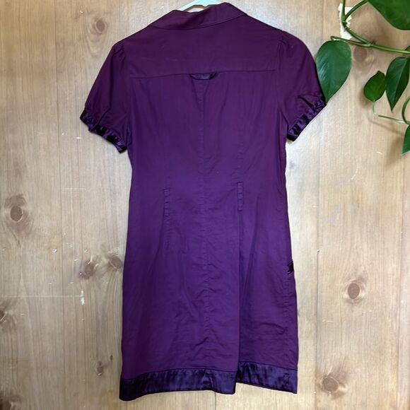 Forever 21 Purple Button-Front Dress - Picture 3 of 6